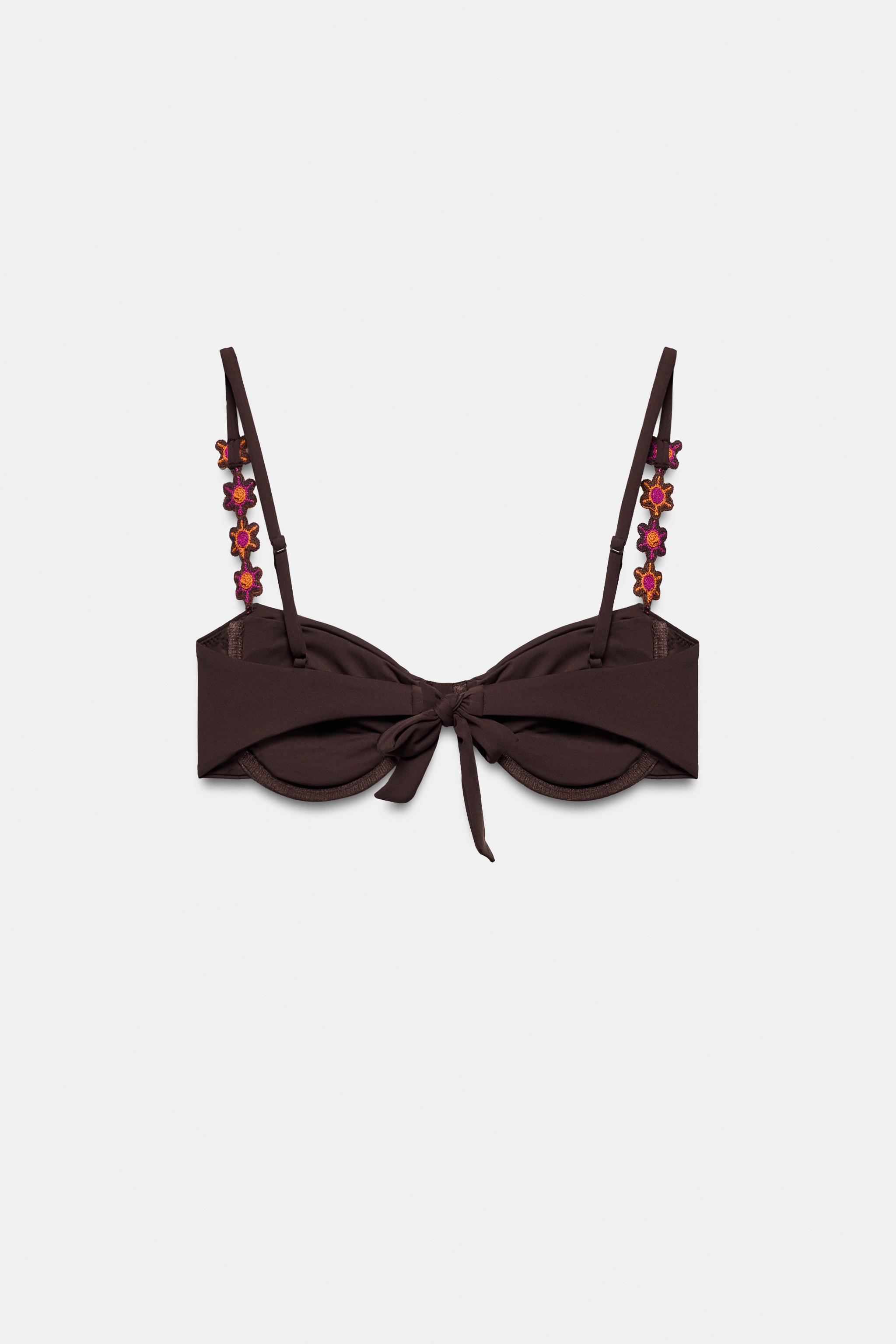FLORAL UNDERWIRE BIKINI TOP